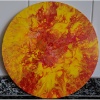 Sonnensturm<br>Acryl Pouring auf Leinwand 30cm<br>Th. Koch 04/2021